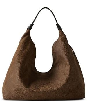 Borbonese Sac À Main À Motif Œil De Perdrix - Brown