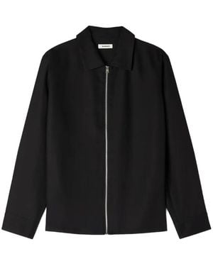 Sandro Zip-Fastening Shirt - Black