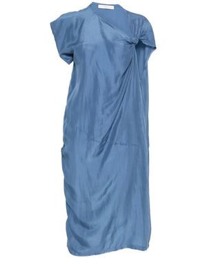 Tela Ulisse Knot Midi Dress - Blue