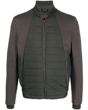 Kiton Blouson Zip-Up Quilted Jacket - Grey