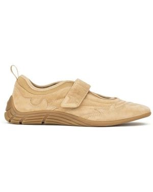 Ash Magda Touch-Strap Trainers - Natural