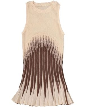 Isa Boulder Ribbed Sleeveless Top - Natural