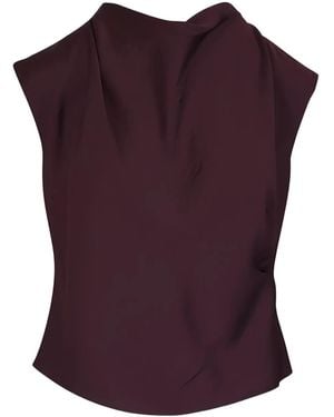 Vince Cowl-Neck Top - Purple