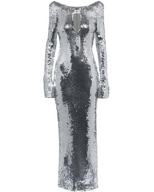 16Arlington Solare Sequin-Embellished Dress - Grey