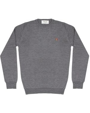 PELO FOUNDATION Dog-Appliqué Jumper - Grey