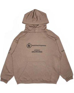Balenciaga Sudadera World Food Programme Con Capucha - Marrón