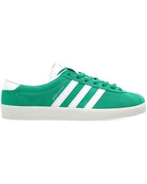 adidas Three-Stripe Suede Trainers - Green