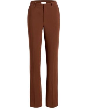 Cinq À Sept Broek Met Geplooide Voorkant - Bruin