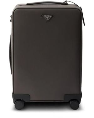 Prada Saffiano Leather Cabin Suitcase - Black