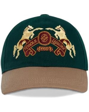 Drole de Monsieur Pet Met Borduurwerk - Groen