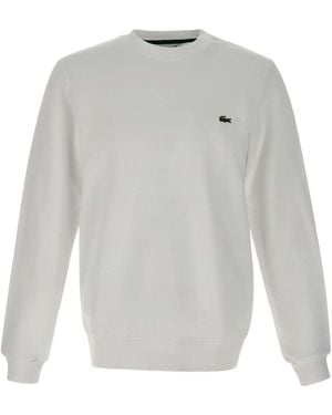 Lacoste Logo-Patch Sweatshirt - White