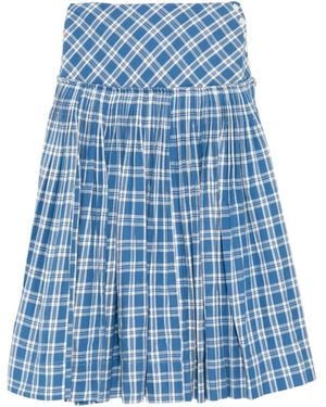 STORY mfg. Nest Midi Skirt - Blue