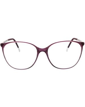Silhouette Spx Illusion Fullrim Cat-Eye Glasses - Natural