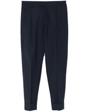 Hōsio Cuffed Tailored Pants - Blue