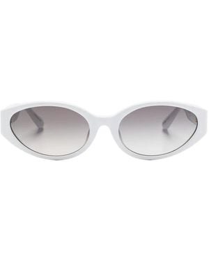 Linda Farrow Lyra Sunglasses - White