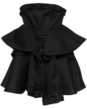Viktor & Rolf Bow Drape Cocktail Dress - Black