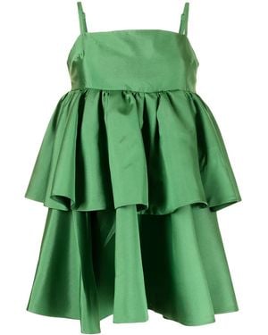 Macgraw Conversation Tiered Mini Dress - Green
