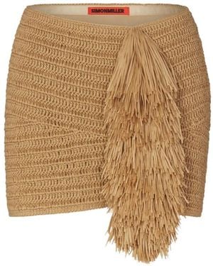 Simon Miller Pom Pom Mini Skirt - Natural