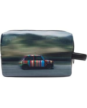 Paul Smith Car-print Cosmetic Pouch - ブルー