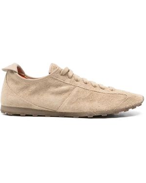 Jacquemus Lace-Up Suede Trainers - Natural