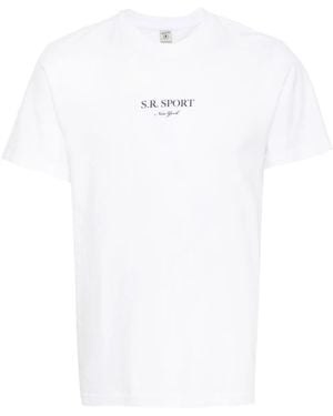 Sporty & Rich Wimbledon Cotton T-Shirt - White