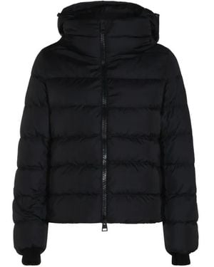 Herno Quilted Hooded Jacket - Black