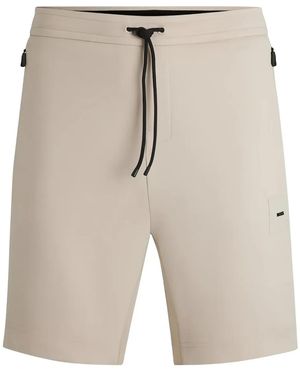 BOSS Headlo Track Shorts - Natural