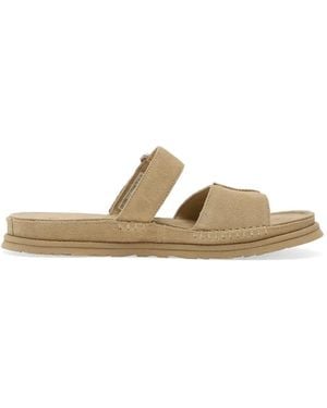 UGG Goldengaze Touch-Strap Sandals - Metallic