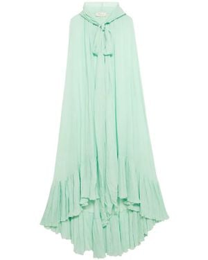 Blumarine Hooded Cape Dress - Green