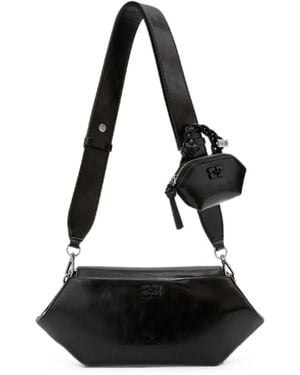Ganni Borsa Bou East/West - Nero