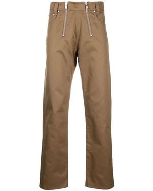 GmbH Double-Zip Straight-Leg Jeans - Natural