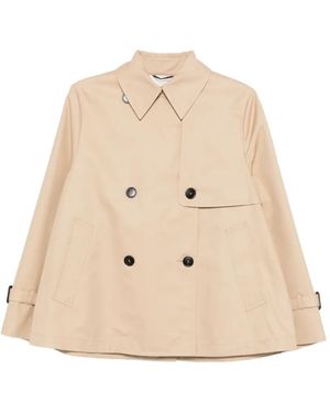Weekend by Maxmara Double-Breasted Trench Jacket - Natural