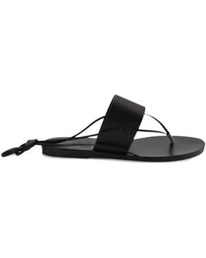 Ancient Greek Sandals Aratro Strap Sandals - Black