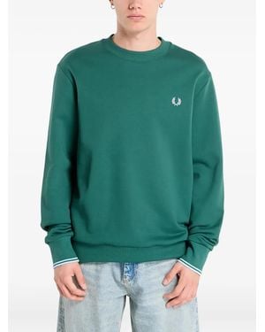 Fred Perry Crew-Neck Sweatshirt - Green
