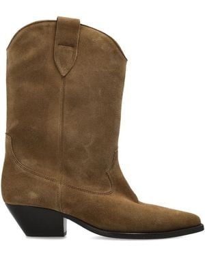 Isabel Marant Duerto Pointed Toe Western Boots - Vert
