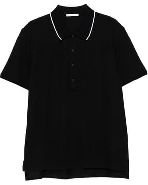 Givenchy Tipped-Collar Polo Shirt - Black