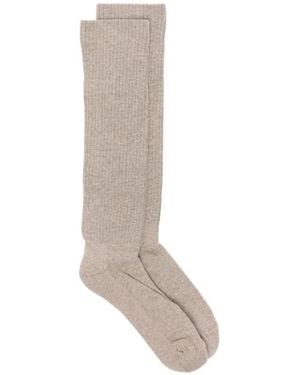 Rick Owens Pentagram Knee-High Socks - White