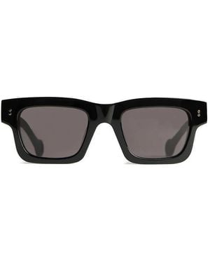 JW Anderson Jwa02 Rectangular-Frame Sunglasses - Black