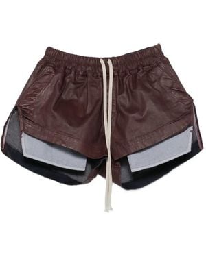 Rick Owens レザーショートパンツ Mサイズ レディース Rick Owens Fog ショートパンツ | ブラック | FARFETCH JP