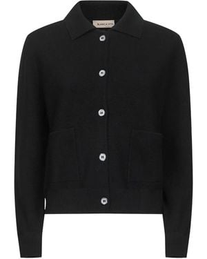 Blanca Vita Patch-Pocket Cardigan - Black