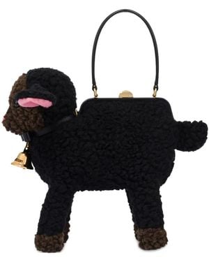 Moschino Sheep-Motif Clutch Bag - Black