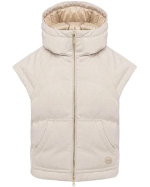 Colmar Hooded Padded Gilet - Natural