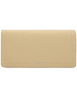 Gianni Chiarini Bubble Contrast-Stitch Wallet - Natural