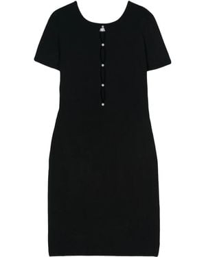 DSquared² Cut-Out Fitted Dress - Black