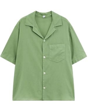 Aspesi Chemise Boutonnée À Manches Courtes - Green
