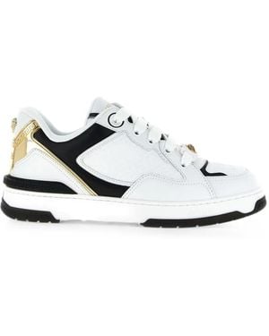 Versace Biggie Basket Leather Sneakers - White