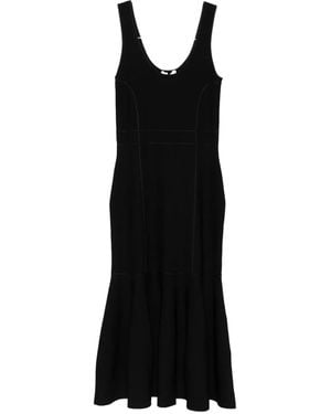 Zimmermann Godet Seamed Dress - Black