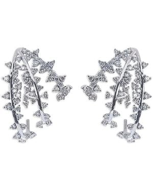 ANANYA Creolen Mit Diamanten - Weiß