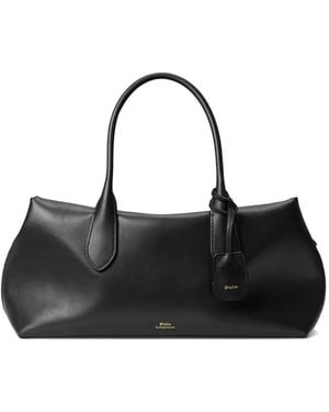 Polo Ralph Lauren Logo-Print Tote Bag - Black