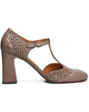Chie Mihara Mante T-Bar Heeled Pumps - Brown
